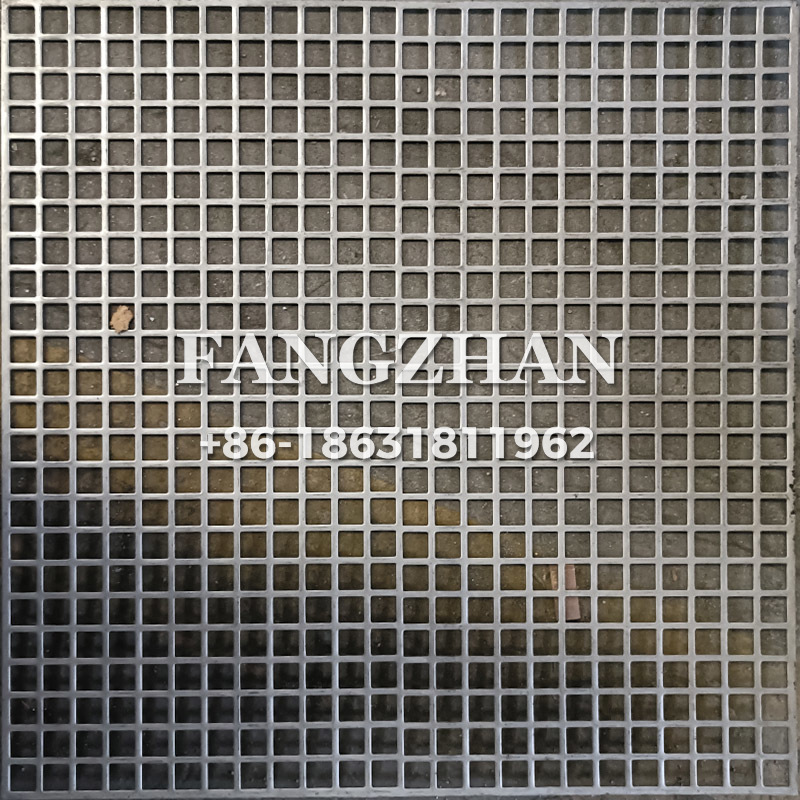 Square hole punching mesh