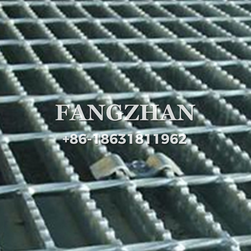 Non-slip steel grid