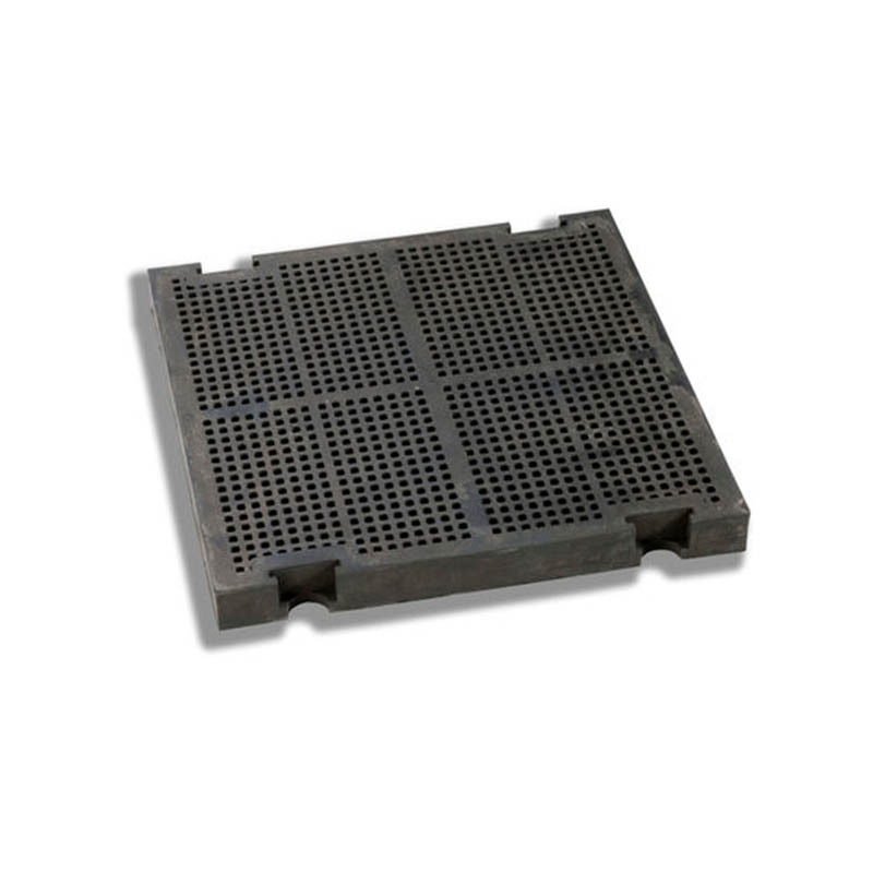 Rubber screen plate