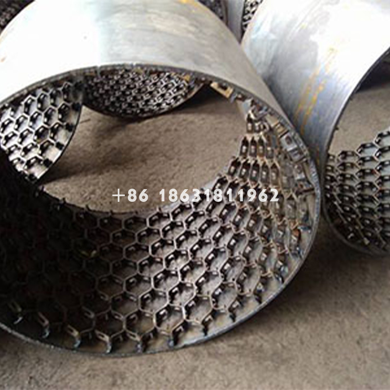 Power plant anti-friction tortoise shell mesh