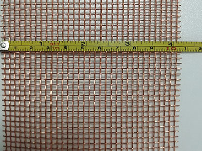 Copper mesh for submarine fiber optic cable connection protection