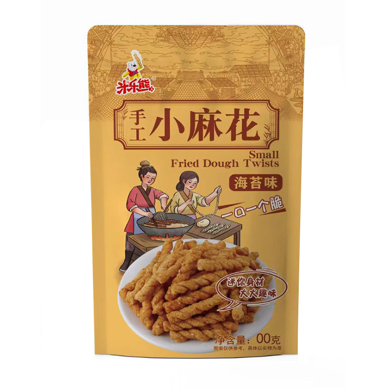 自立袋手工小麻花