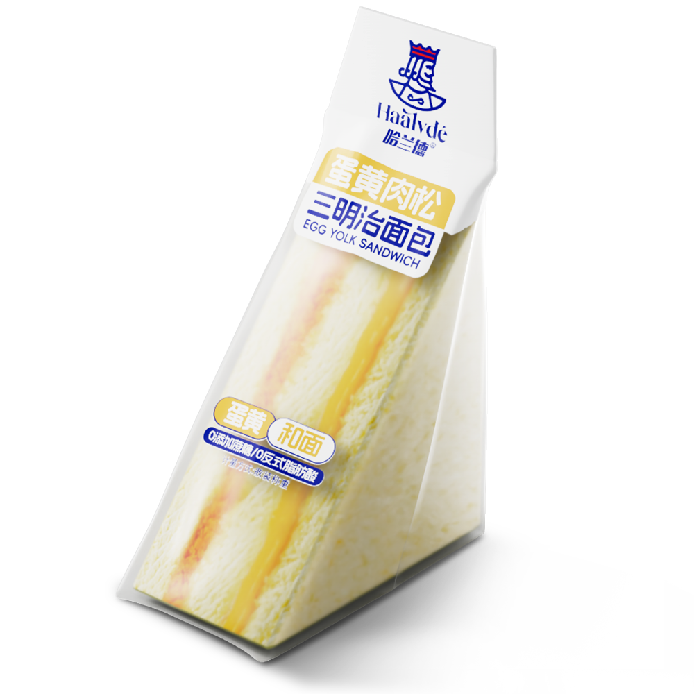 蛋黄肉松三明治