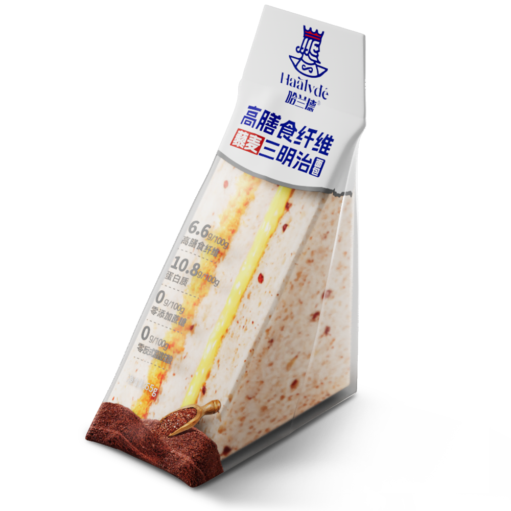 High-fiber quinoa sandwich