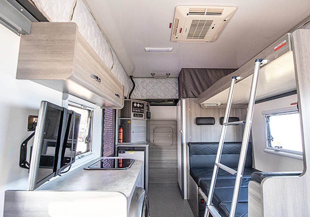 Off-road trailer CS26 interior