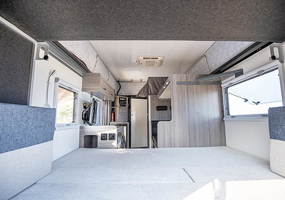 Off-road trailer CS26 interior