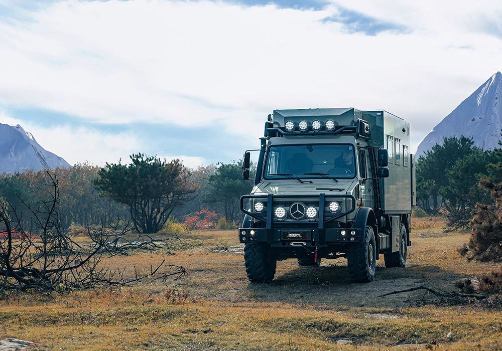 Appearance of Mercedes-Benz Unimock U3 Series Off-road Heavy Truck Touring Car