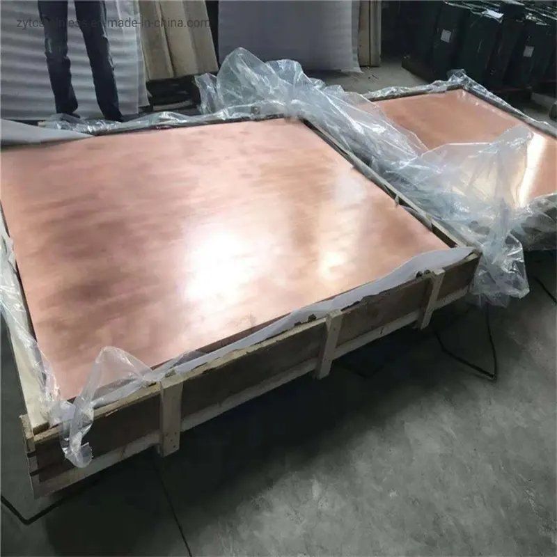 Fabricante Suministro Cátodo de Cobre Electrolítico Placa de Cobre Pureza 99.99%