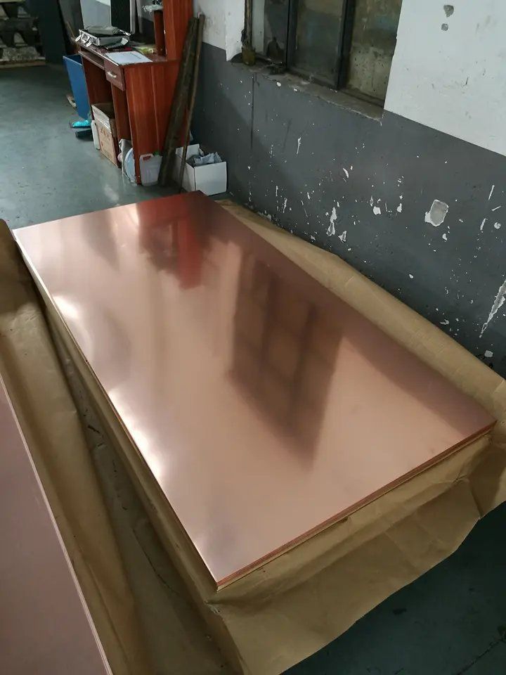 Placa de cobre C1100 C11000 de 8mm 10mm 20mm