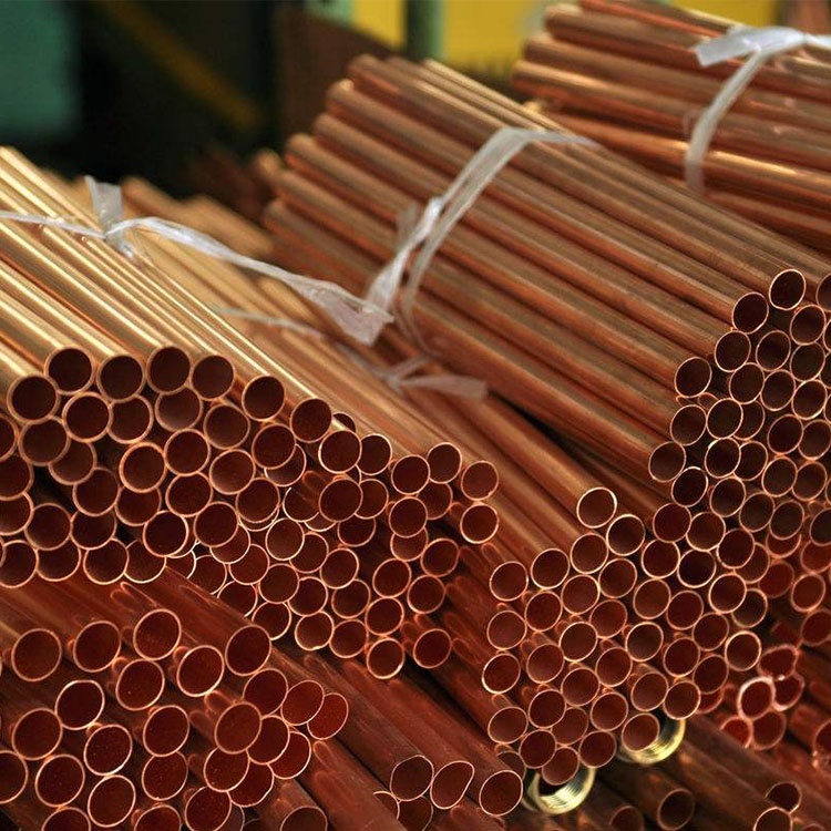 Prue bronce c10100 c10200 c11000 c11300 c11400 c11500 redondo cuadrado oval tubo de cobre corte procesamiento fabricantes aire acondicionado tubo de cobre