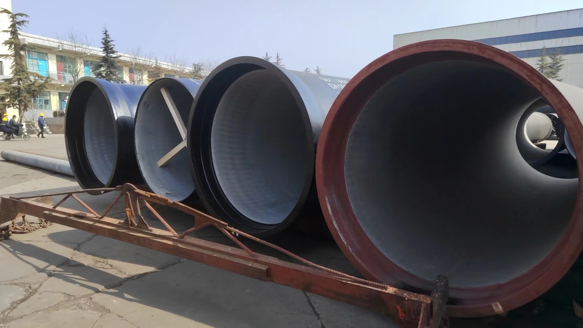 Alta calidad DN 300mm 100mm K8 K7 K9 C25 C30 450mm 6 pulgadas negro dúctil tubería de hierro fundido Prie CC