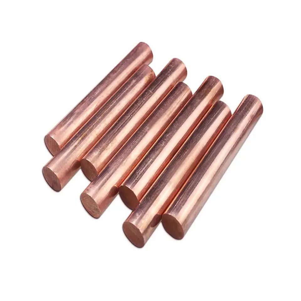 C11000 Varilla de Cobre de 4mm 8mm Varilla de Cobre de Pequeño Diámetro C17200 Barra de Cobre de Berilio