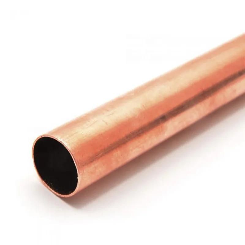 Gran calidad C101 C1220 C1201 C2100 C2200 Cold Drawn sin costura recta cobre puro tubo de calor cobre tubo desnudo tubo de cobre rojo