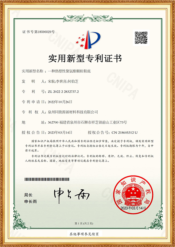 Patent Certificate