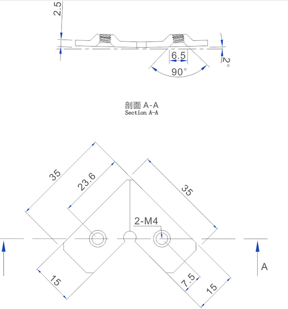 K15两孔角码
