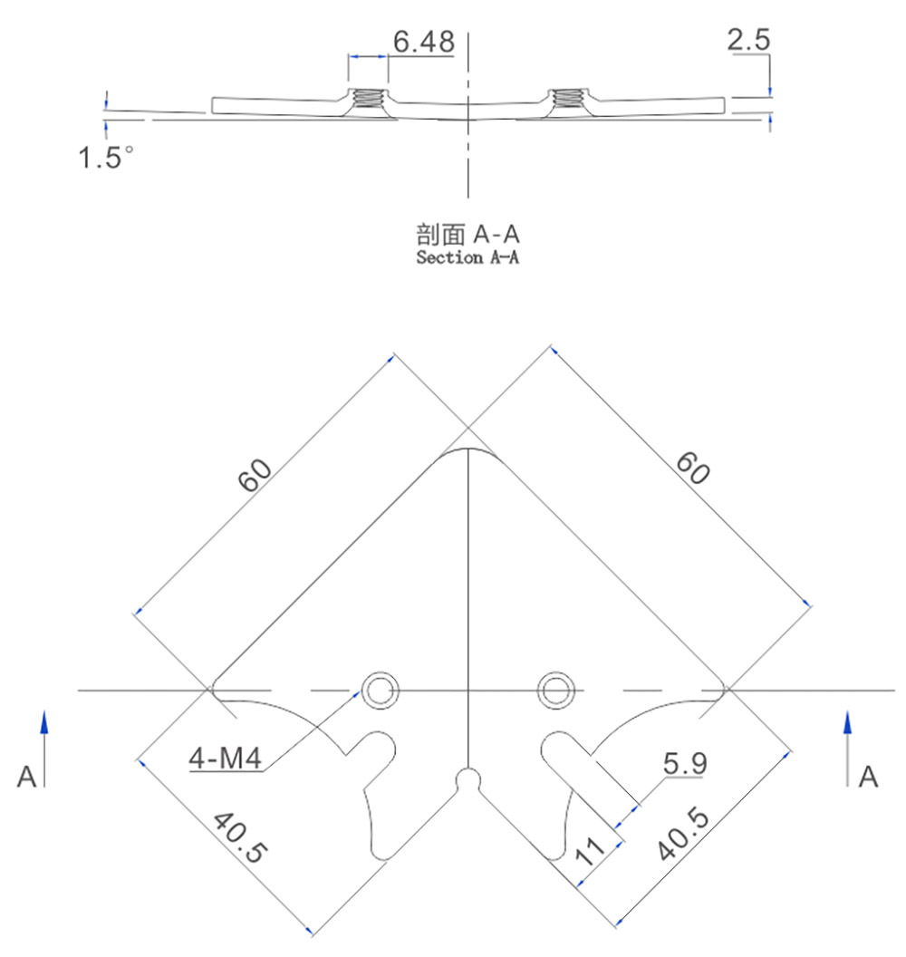 K40.5两孔角码