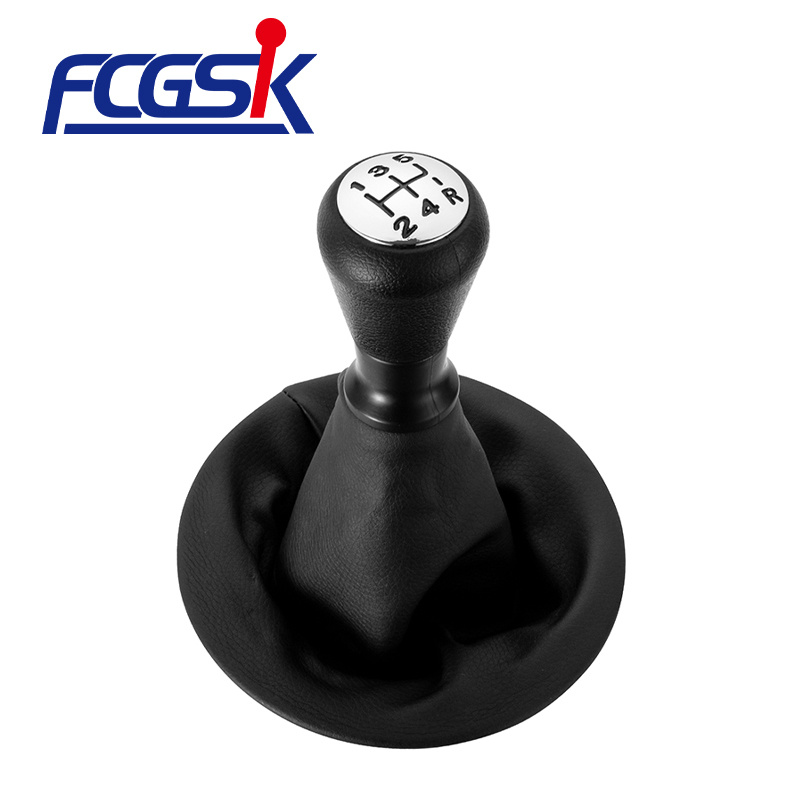 FENGCHEN Black gear shift knob with dust cover for For Citroen Berlingo III MK3 For Peugeot Partner 2008-on