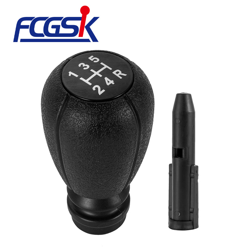 FENGCHEN Black shift knob manual car shift knob handball with converter for Peugeot 307 308 Citroen C2 C3