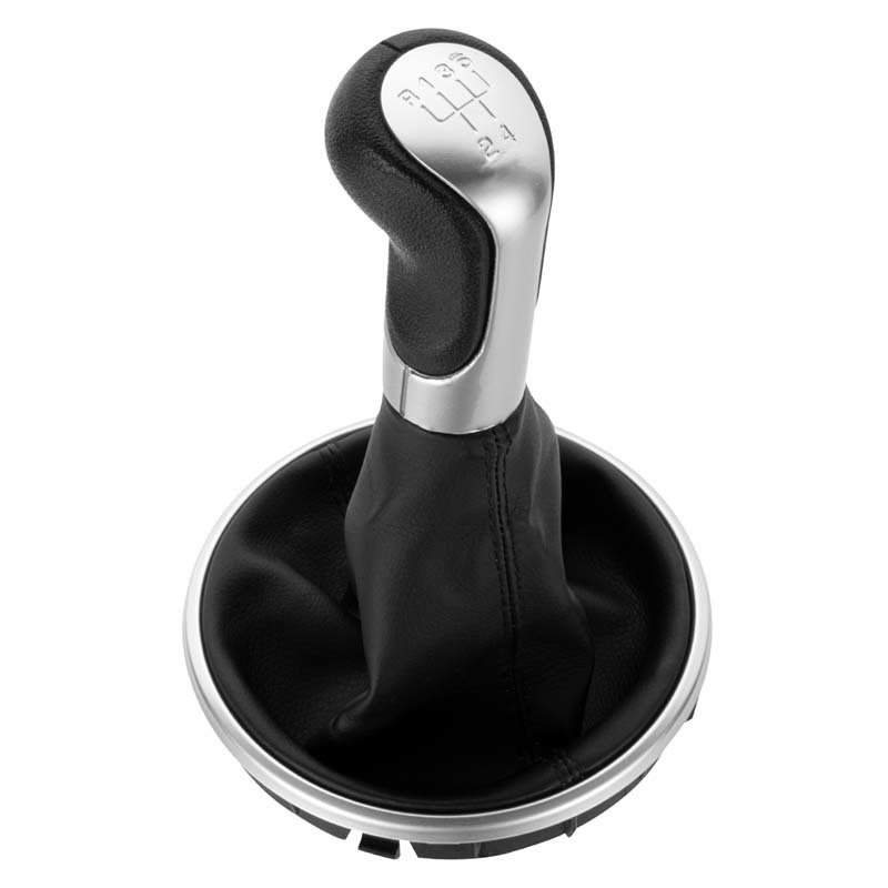 FENGCHEN Car Gear Shift Knob For Skoda Fabia II  (06-10) Silver FCXN-E08