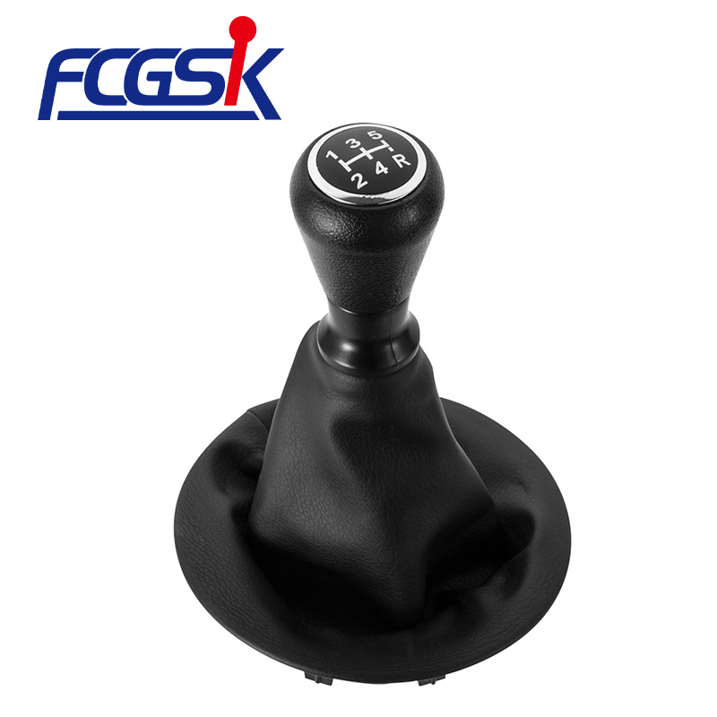 FENGCHEN Black with dust cover gear shift knob black cover handball for For Citroen Berlingo III MK3 For Peugeot Partner 2008-on