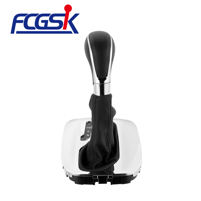 FENGCHEN Discounted high-quality black and white ribbon leather dust cover shift knob for Buick  Regal