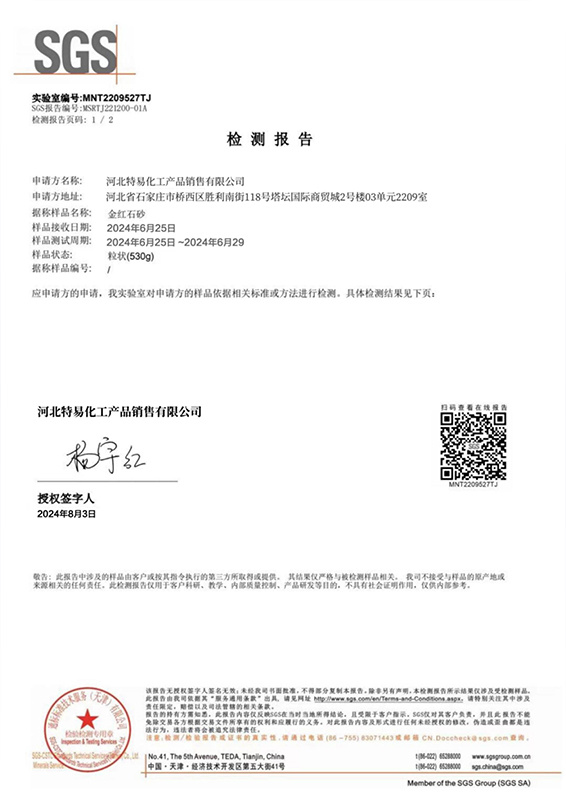 SGS Test Report