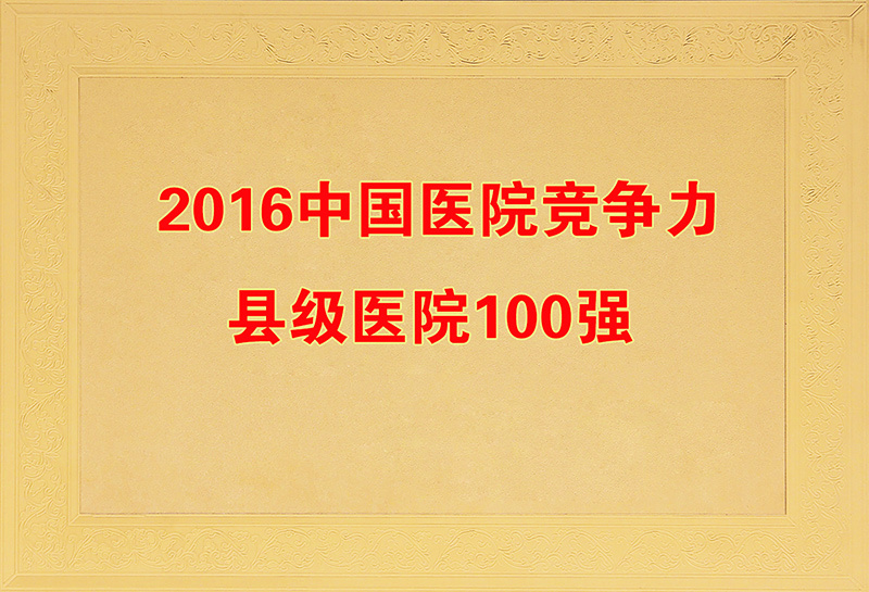 2016中國醫(yī)院競爭力縣級(jí)醫(yī)院100強(qiáng) 2016中國醫(yī)院競爭力縣級(jí)醫(yī)院100強(qiáng)