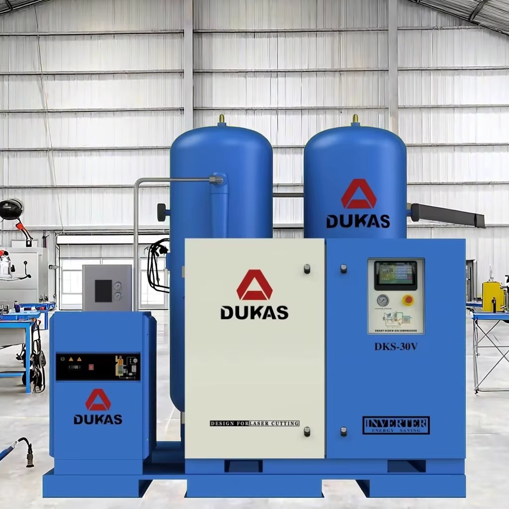 Skid-mounted air compressors can be used in the manufacturing industry for injection molding, CNC machine tools, and spraying
