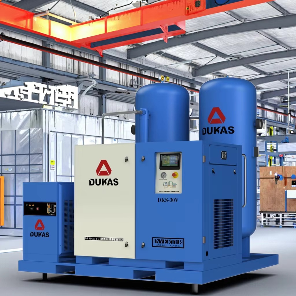 Skid-mounted air compressor saves energy and electricity, reduces operating costs Intelligent energy-saving system