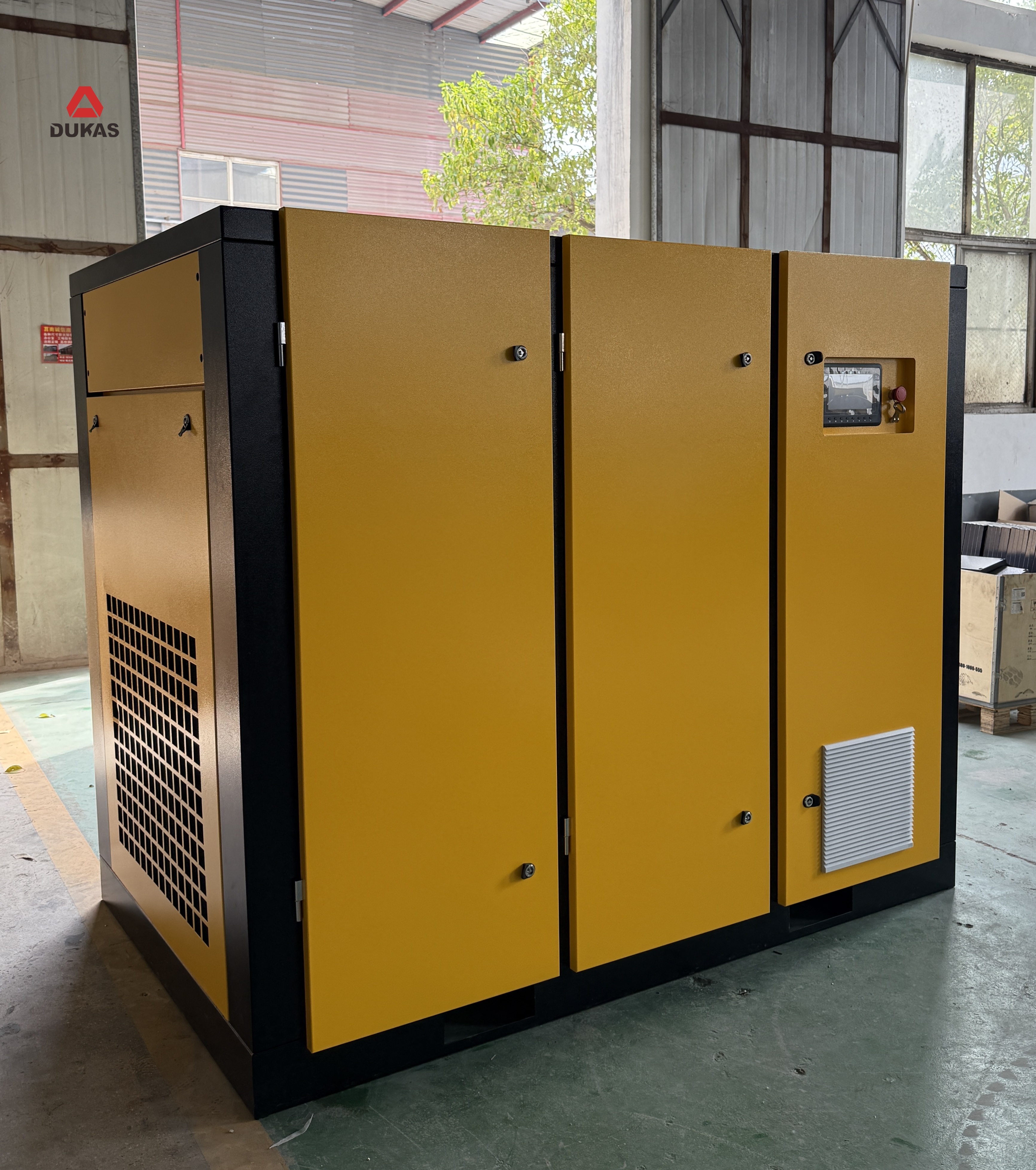 Two-stage permanent magnet air compressor is highly efficient and energy-saving, suitable for long-term high load