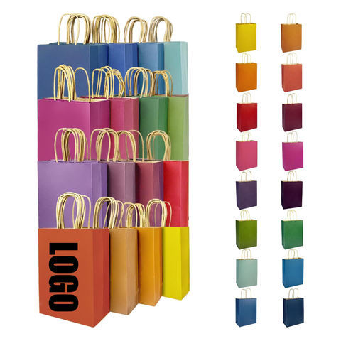 Dayupackaging customized Free sample Hot Drink Takeaway Paper Packaging Bags、Colorful Kraft Paper Bag With Handles