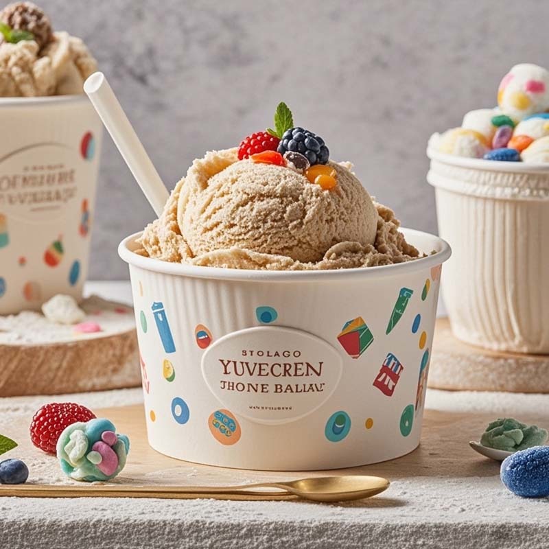 paper food packaging factory manufacturers custom printed paper ice cream  cups with lid cups for  ice cream paper bowls manufacturing companies