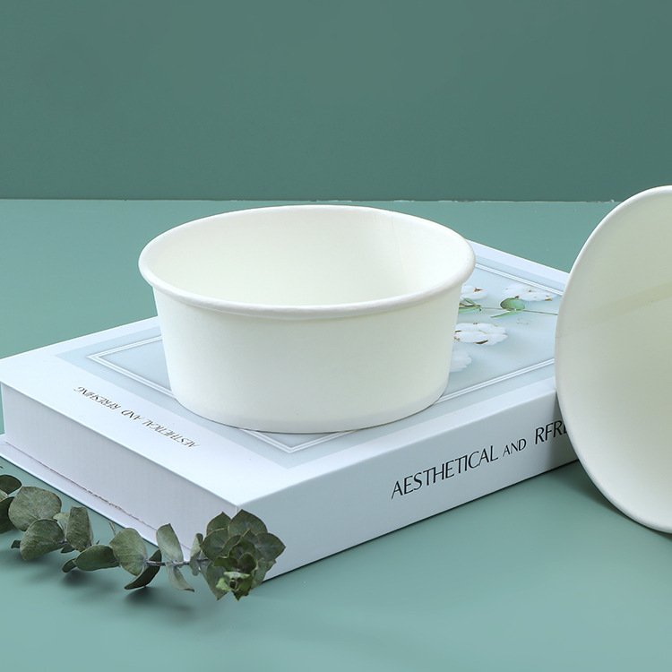 ODM/OEM Disposable Packing Heatable printing Containers Paper Bowl for porridge