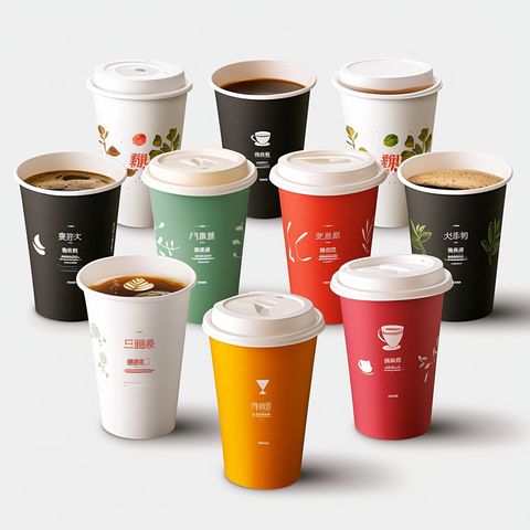Chinses factory direct custom logo biodegradable double wall paper cup for coffee milk tea manufacturers disposable paper coffee cup.