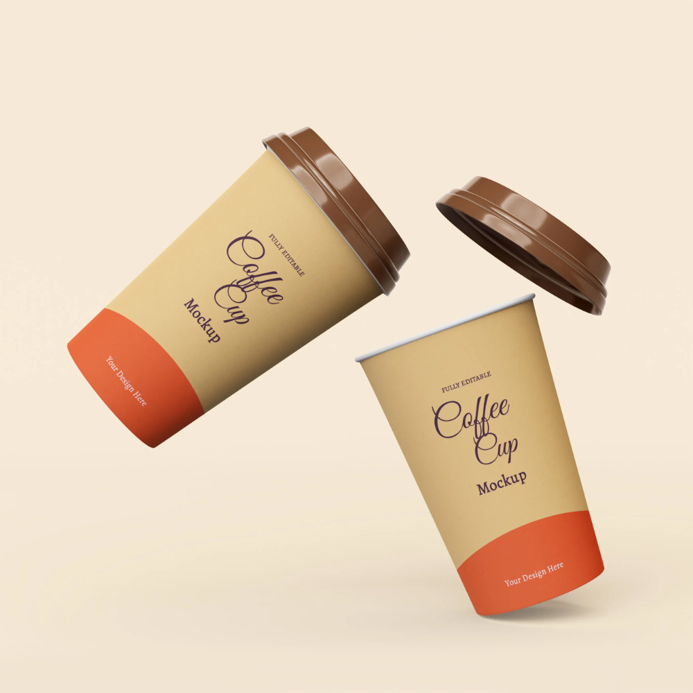 Dayupack chinese factory direct custom logo biodegradable Thickened double wall paper cup for coffee milk tea disposable paper coffee cup.