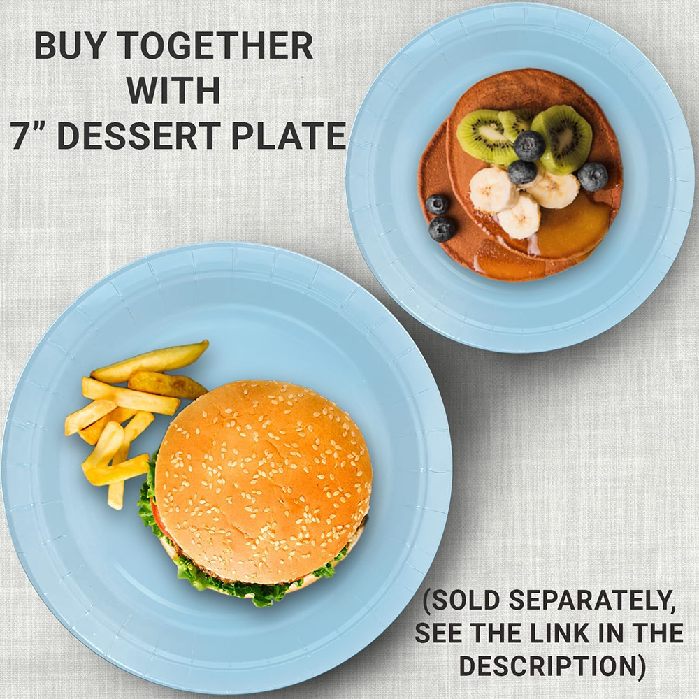 Eco-Friendly  disposable tableware paper plates for dinner party