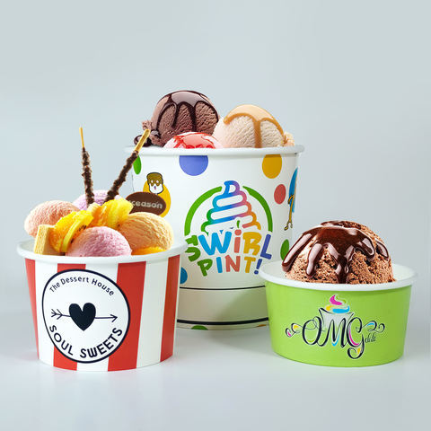 custom printed paper ice cream  cups with lid cups paper food packaging factory manufacturers for  ice cream paper bowls manufacturing companies