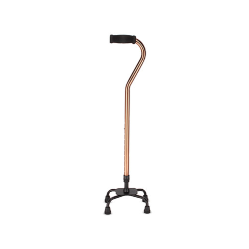 KR947 Curved handle four legged cane