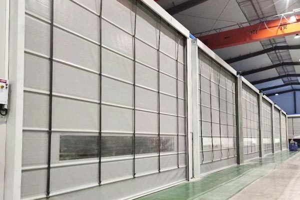 Fast stacking door