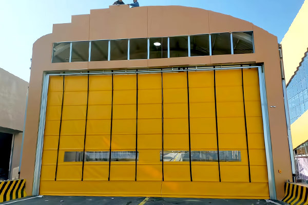Fast stacking door