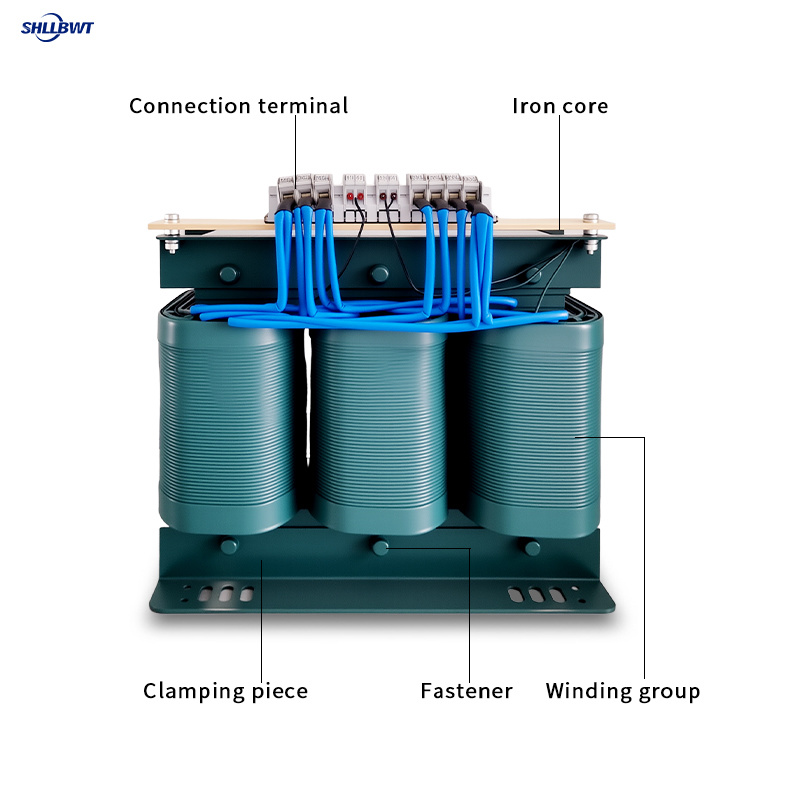 Three-phase medical isolation transformer
