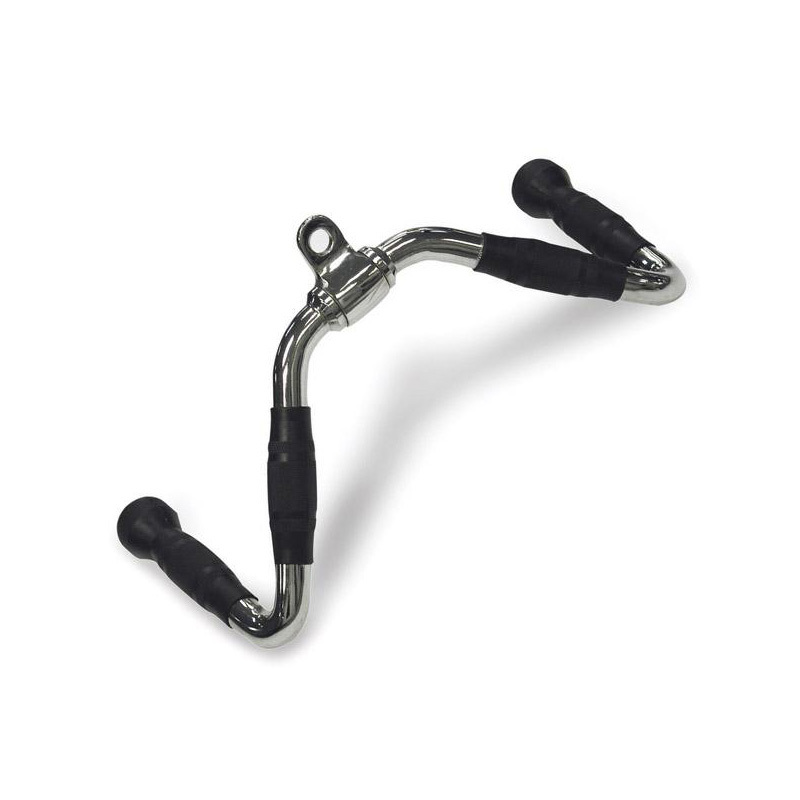 Cable Attachment Grips Curl Pulldown Multi Exercise Muscle Training Handle Tricep Press Down Bar With Swivel Hook