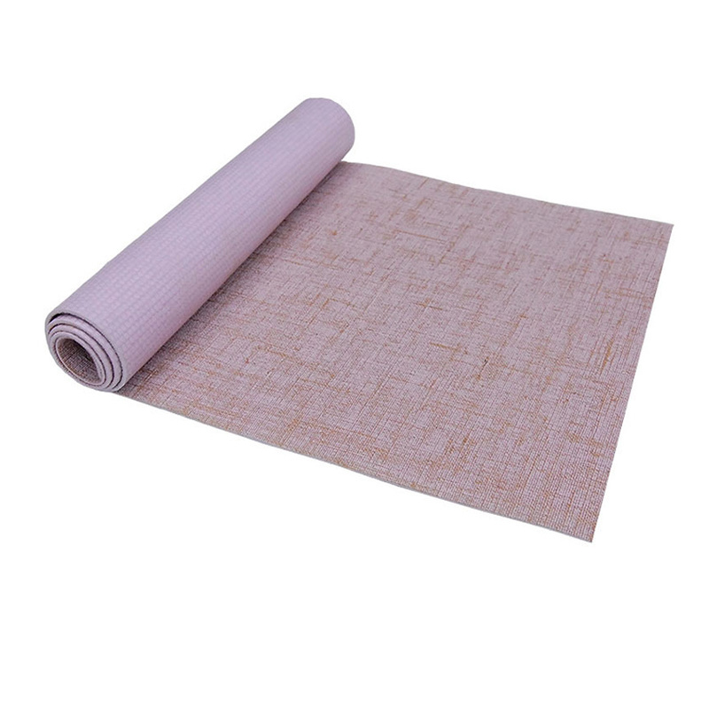 Natural jute PVC yoga mat