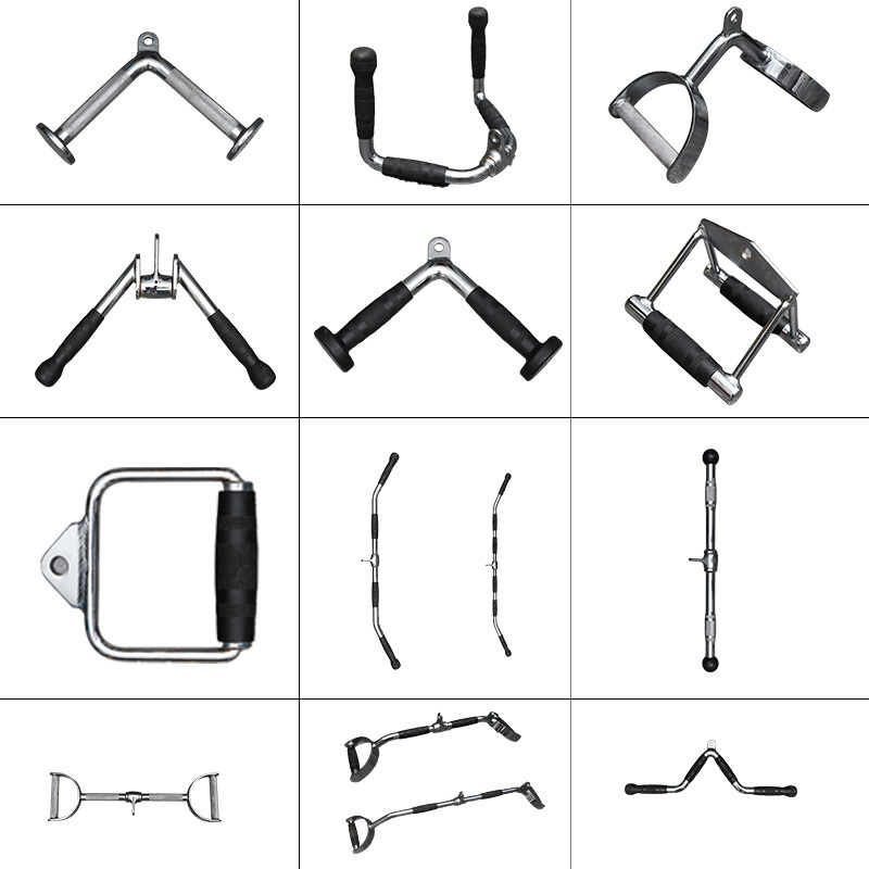 Gantry handle accessories for fitness equipment