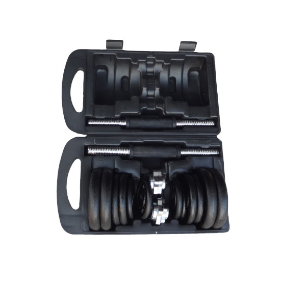 38LB Black Painted Dumbbell Set