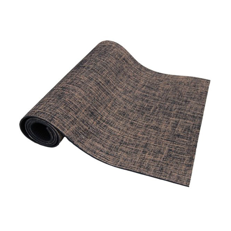 Natural jute PVC yoga mat