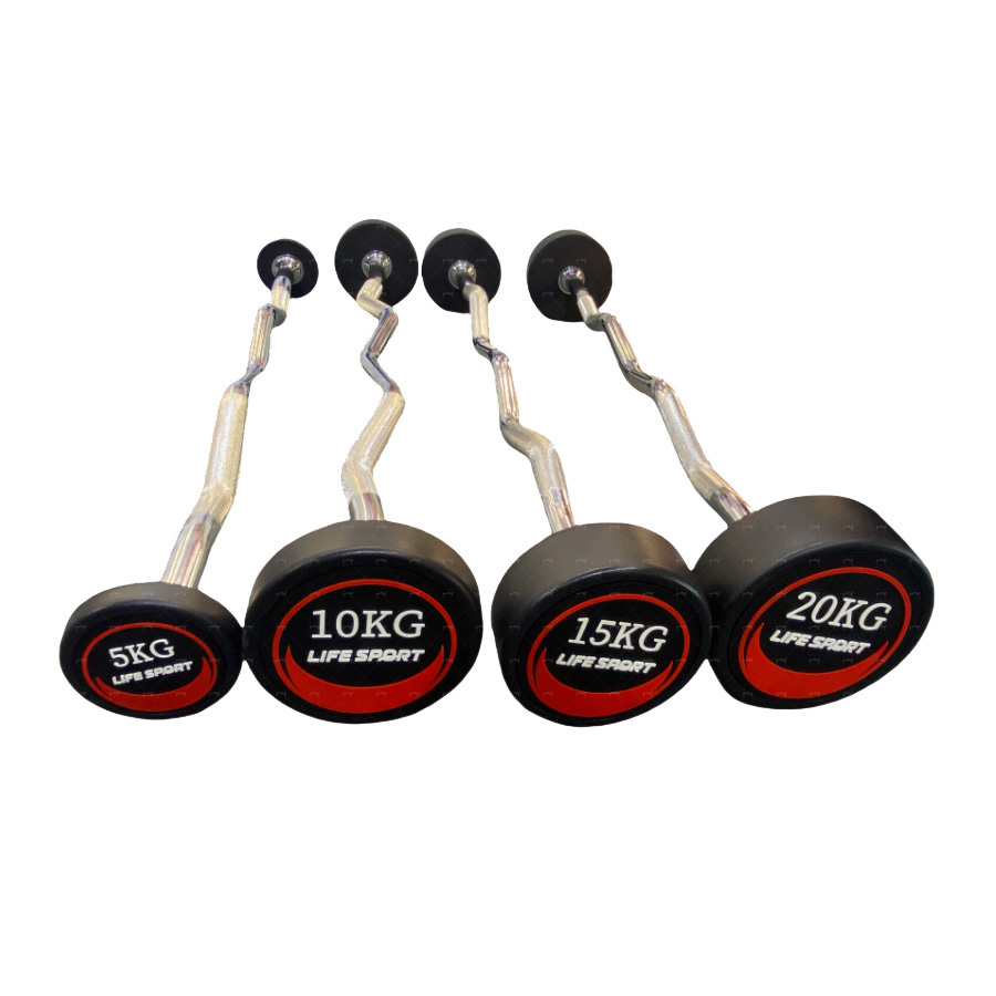 TPU Barbell With Curl Bar