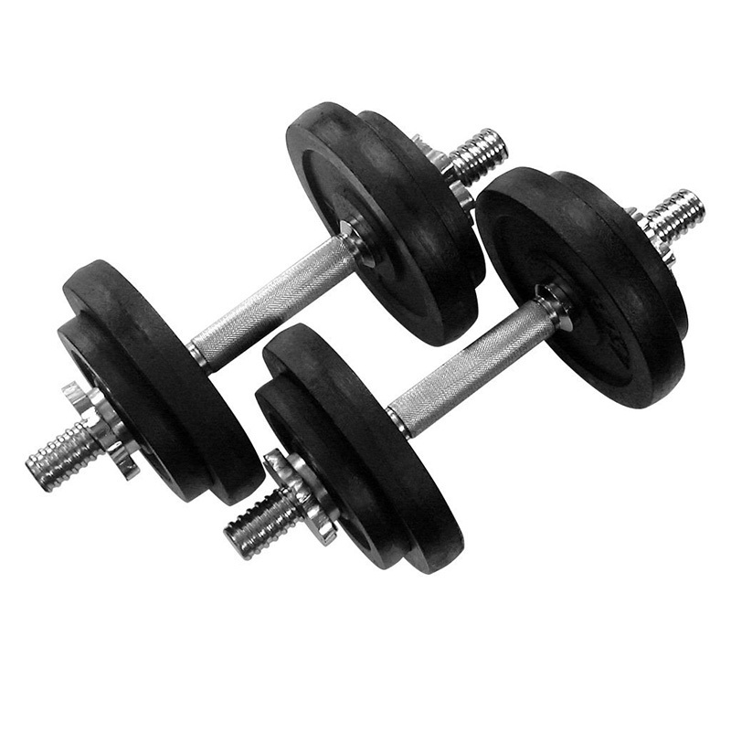 Black Painted Dumbbell Set