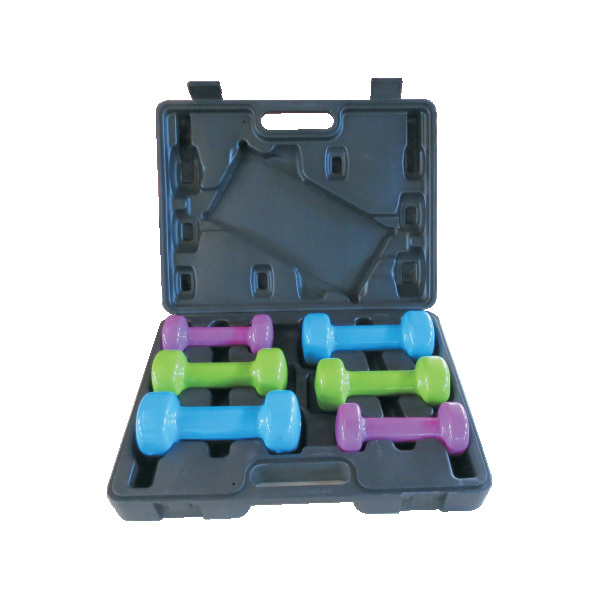 20LB Vinyl Dipping Neoprene Dumbbells Set
