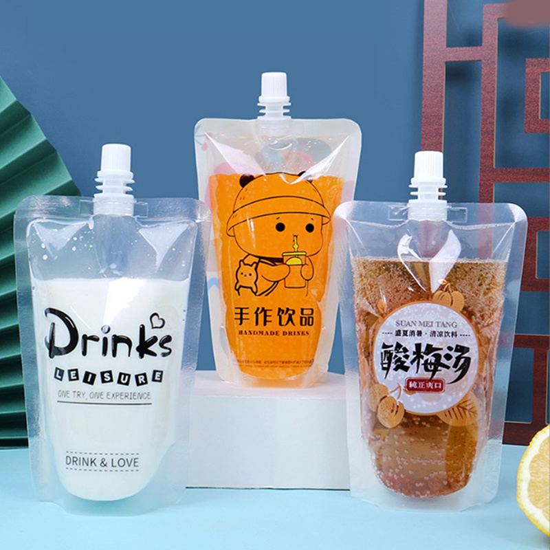 The material used for the spout pouches for filling different products varies depending on the product being filled. For example, spout pouches for liquid products like juice or milk are typically made from materials like PET, aluminum foil, or a combination of both to provide a barrier against light, oxygen, and moisture. On the other hand, spout pouches for solid products like snacks or powders are often made from materials like polyethylene or polypropylene, which offer strong puncture resistance and durability. Additionally, the type of closure mechanism used on the spout pouches can also vary depending on the product, with some pouches featuring screw caps for resealing and others featuring tamper-evident seals for added security. Overall, the choice of material for spout pouches is crucial in ensuring the product's freshness, safety, and shelf life.